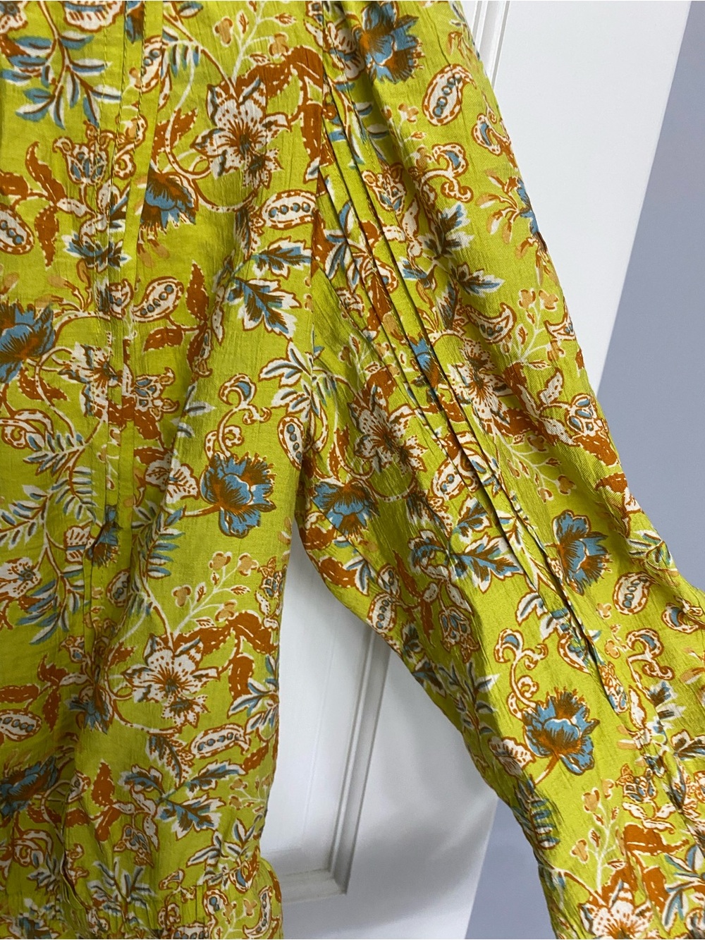 Sam Edelman Floral Button Front Peplum Blouse - Picture 6 of 6